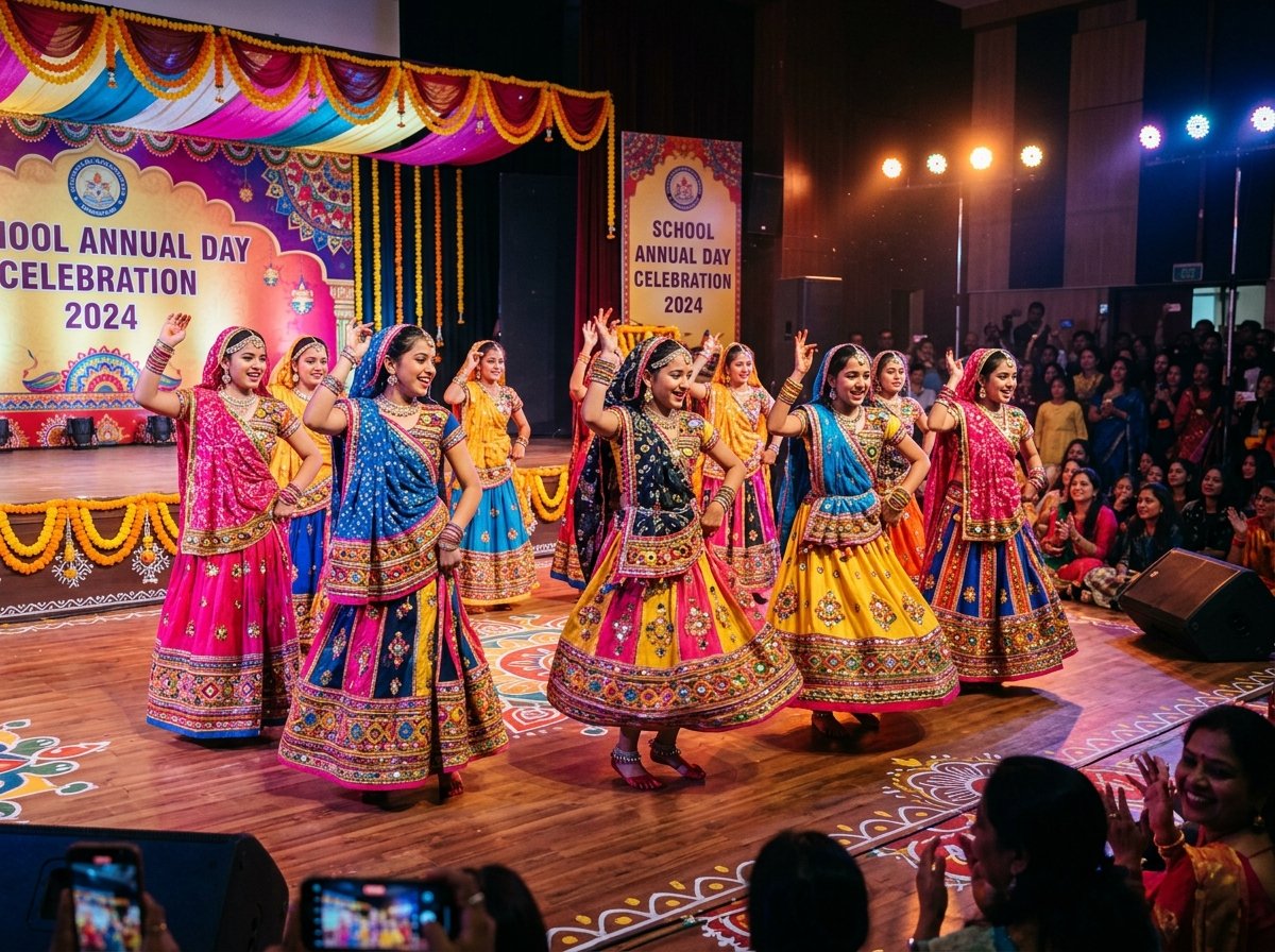 Traditional cultural dance celebration on stage